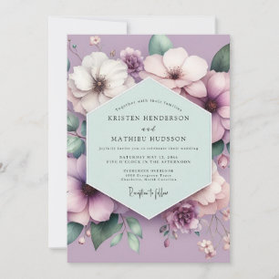 Lavender Floral Dream Wedding Invitation