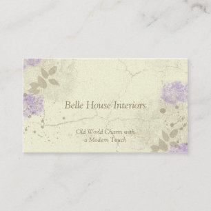Lavender Floral Garden Business Card