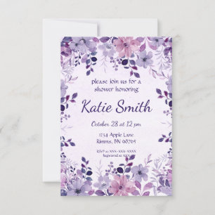 Lavender Floral Garden Shower Invite