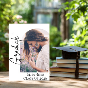 Lavender Floral Graduation Invitation 