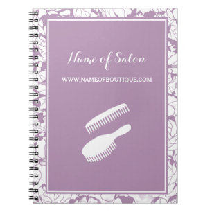 Lavender Floral Salon Notebook