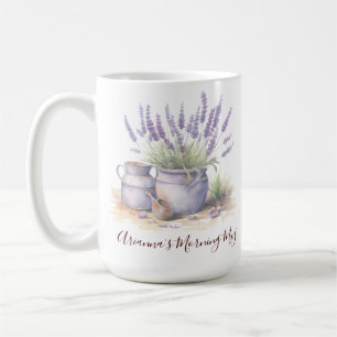 Lavender Floral Simple Country Cottagecore Coffee Mug