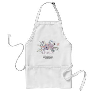 Lavender Floral Spray Standard Apron