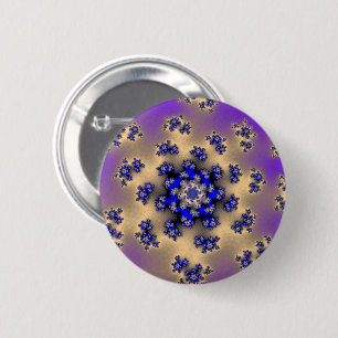 Lavender Floral Sprinkles 6 Cm Round Badge