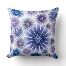 Lavender Floral Throw Pillow 2