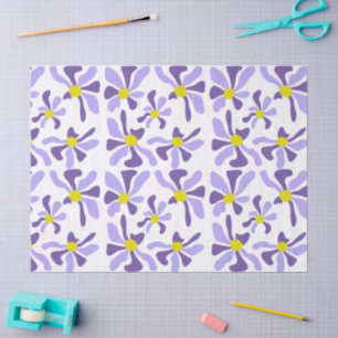 Lavender Floral Tissue Paper