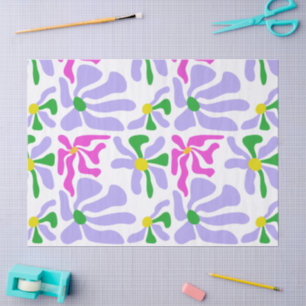 Lavender Floral Tissue Paper