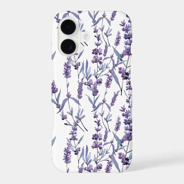 lavender floral watercolor pattern (Back)