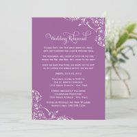 Lavender Flourish Wedding Rehearsal
