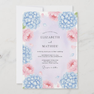 Lavender Flourishing Spring Wedding Invitation