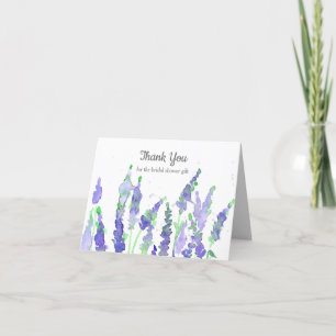 Lavender Flower Bridal Shower Gift Thank You