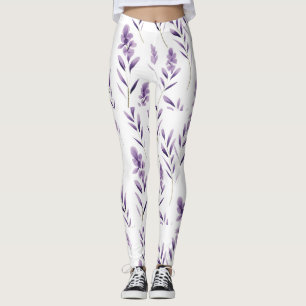 Lavender Flower Buds  Thunder_Cove  Leggings