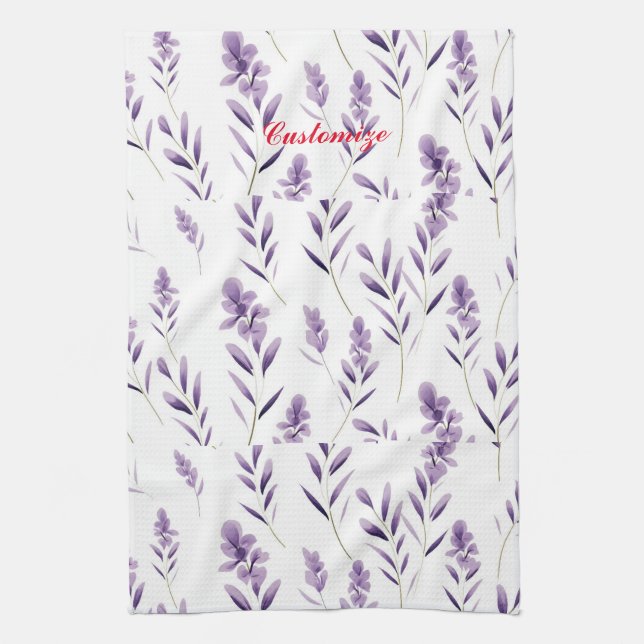 Lavender Flower Buds  Thunder_Cove  Tea Towel (Vertical)