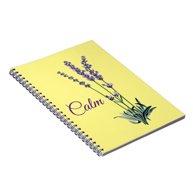 Lavender Flower Calm Mug Notebook (Right Side)