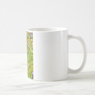 Lavender flower dragonfly coffee mug