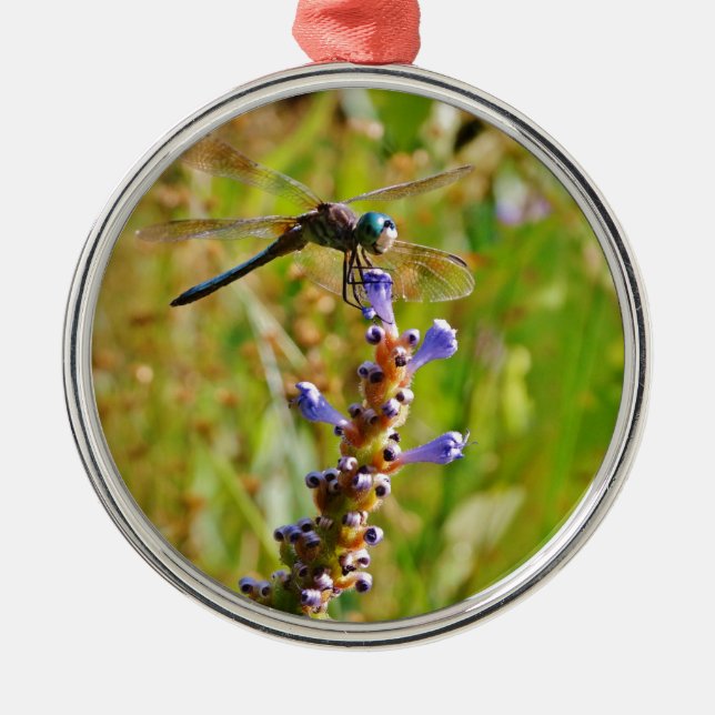 Lavender flower dragonfly metal tree decoration (Front)