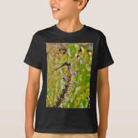 Lavender flower dragonfly