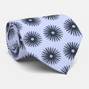 Lavender Flower Graphic Pattern Tie