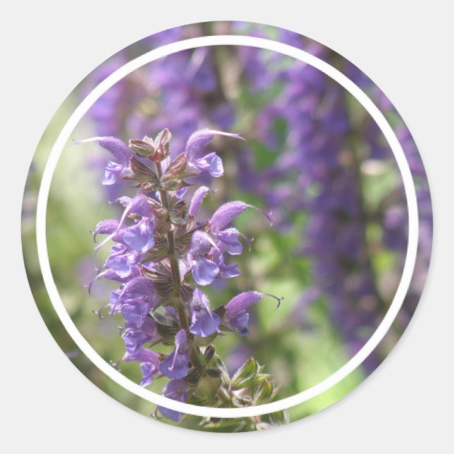 Lavender Flower Stickers (Front)