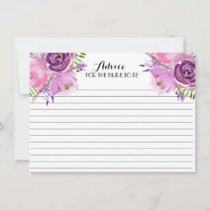Lavender FLowers  Beautiful Floral Advice Cards