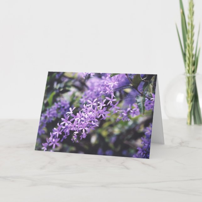 Lavender Flowers Card (Front)