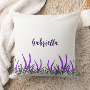 Lavender flowers cushion