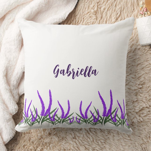 Lavender flowers cushion (Blanket)