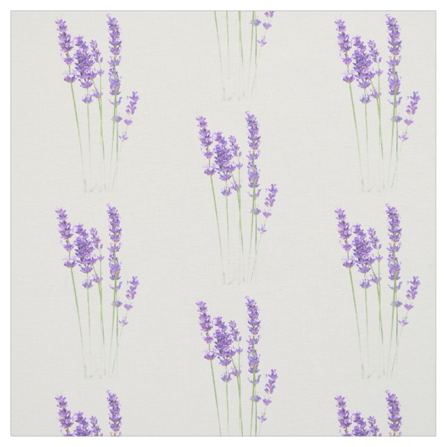 Lavender Flowers Fabric (Swatch)