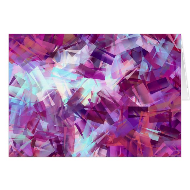 LAVENDER FLOWERS GREETING CARD (Front Horizontal)