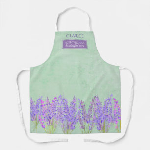 Lavender flowers handcrafted soap craft show apron