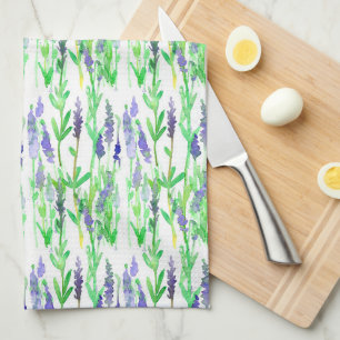 Lavender Flowers Herbs Purple Medicinal Plants   Tea Towel