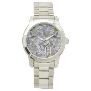 Lavender Flowers Hydrangea Face Watch