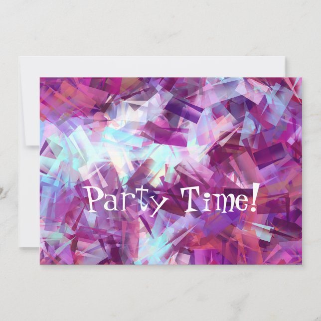 LAVENDER FLOWERS INVITATION (Front)