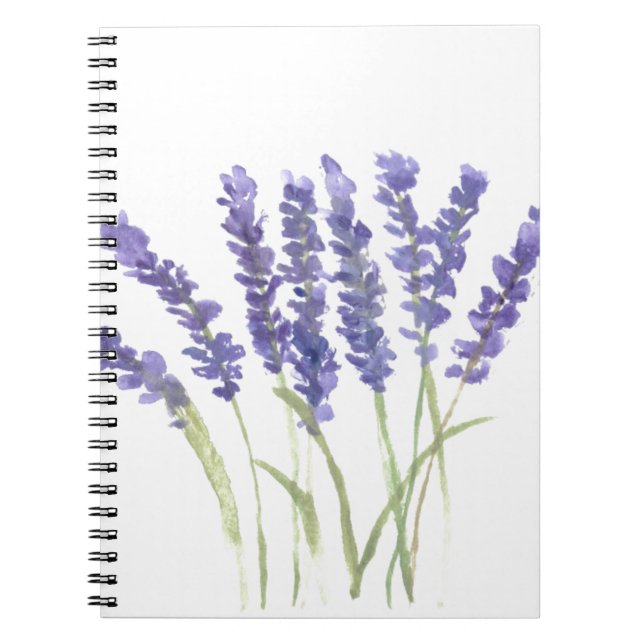 Lavender flowers notebook (Front)