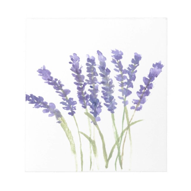 Lavender flowers notepad (Front)