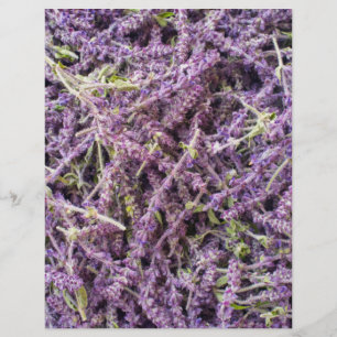 Lavender flowers pattern flyer