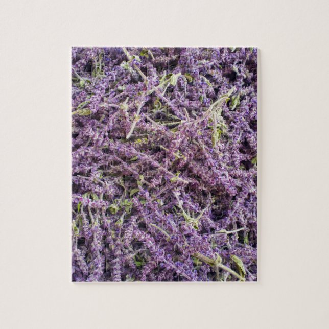 Lavender flowers pattern jigsaw puzzle (Vertical)