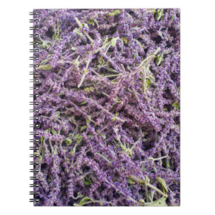 Lavender flowers pattern notebook