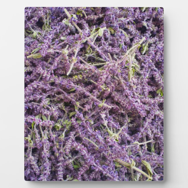 Lavender flowers pattern plaque (Front)