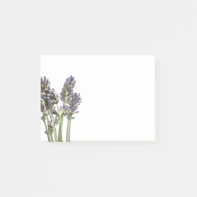 Lavender Flowers Post-it® Notes (Front)