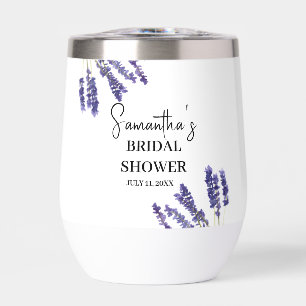 Lavender flowers Purple Watercolor Bridal Shower