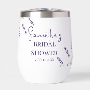 Lavender flowers Purple Watercolor Bridal Shower