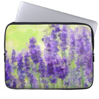 Lavender Flowers Purple Watercolor Floral