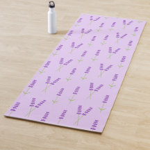 Lavender flowers purple Yoga Mat