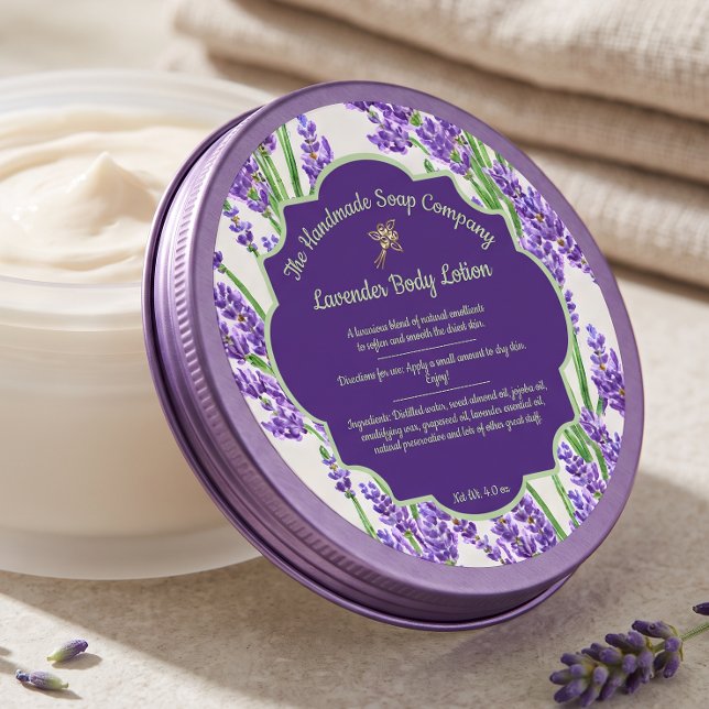 Lavender Flowers Soap and Cosmetics Label - 1 (Creator Uploaded)