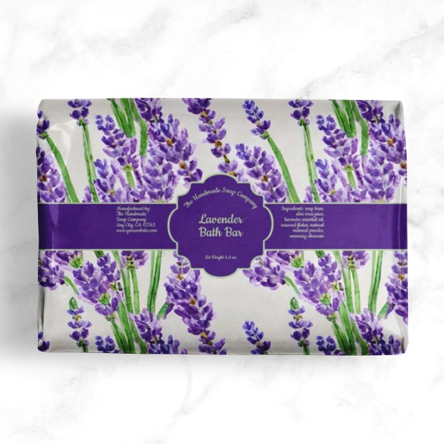 Lavender Flowers Soap Wrap (Creator Uploaded)