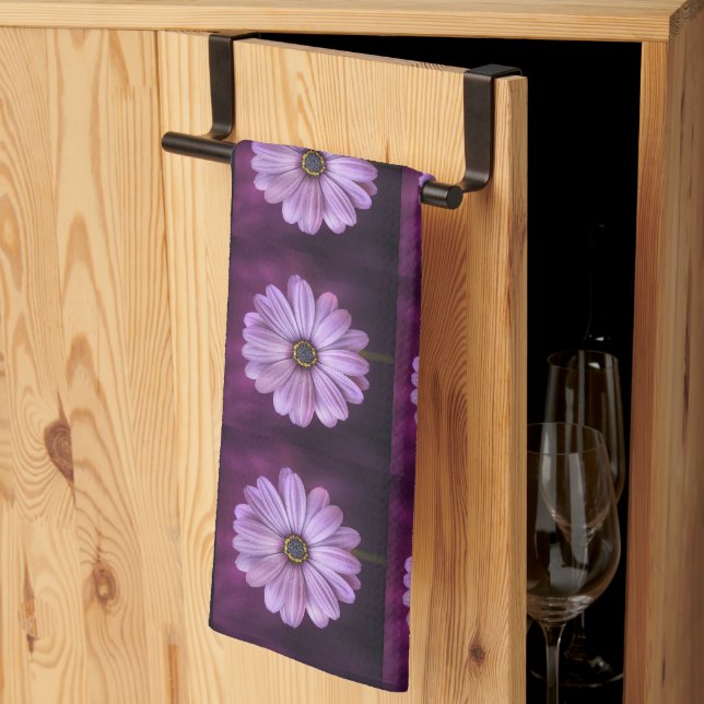 Lavender Flowers Tea Towel (Thirds Fold)