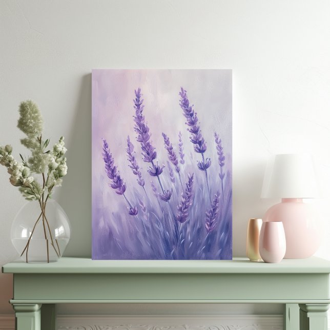 Lavender Flowers Vertical Soft Pastel Wall Art (Creator Uploaded)