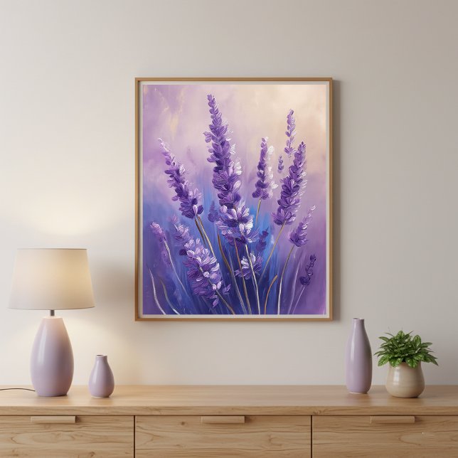 Lavender Flowers Wall Art Poster (Creator Uploaded)