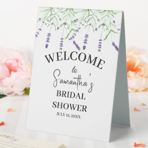 Lavender Flowers Watercolor Purple Bridal Shower